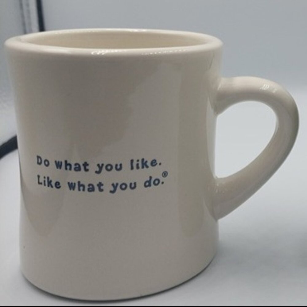Life Is Good Home Diner Mug Just Married Jeep Bride & Groom White EUC - Picture 3 of 5